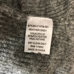 All in Favor  Womens Sweater Mock Neck Ribbed Oversized Boxy Gray Size M Photo 3