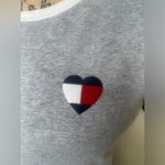 Tommy Hilfiger Grey, Red & Blue Colorblock Heart T-Shirt Midi Dress Sz S Photo 6