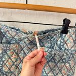 Free People Blue Darla Quilted Zip Up Mini Skirt Pockets Size 4 Photo 4