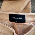 Andersson Bell light orange pants with zipper split flare size xs Photo 2