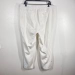 Soft Surroundings Medina Roll-Tab Pull-On Utility Pant Cotton Blend White 1X Photo 2