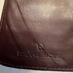 Etienne Aigner Burgundy Leather Wallet Card Holder Slim Vintage Business Photo 3