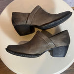 Born Brown Leather Slip On Mule Clog Shoes Women's 7 Photo 5