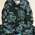 Rue 21  Boyfriend Black Hoodie with Dragon Print Photo 0