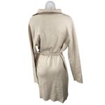 NEW Sioni Women's Cream Beige Collared belted Long Sleeve Trench Coat Jacket M Size M Photo 1