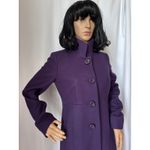 J.Crew Uptown Dress Purple coat pleated stand collar preppy size 2 Photo 8