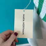 Mara Hoffman NWT  Bella Halter Crop Top Green White Smocked Size XS Photo 4