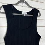 Magaschoni  Black Ribbed Sleeveless Sweater Dress Size XL Photo 9