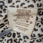 Mystree  Faux Fur Vest Leopard Open Front Black Womens Small Photo 4