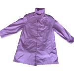 Saxton Hall Womens Lavender Light Rain Jacket Coat Sz petite 14 Funnel Neck Purple Photo 0