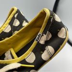 Keds Kate Spade X  Black White & Yellow Apple Print Lace Up Flats Sneakers 8.5 Photo 7