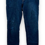 Banana Republic  Dark Wash Mid Rise Raw Hem Skinny Jeans Size‎ 28 Photo 0