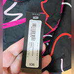 Worthington Ladies Small Black Short Sleeve Blouse Ruffles Ribbon Fun NWT Photo 4