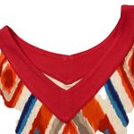 Chico's  Medium Maxi Dress Boho Southwest Ikat long Dress Resortwear Vacation Photo 13