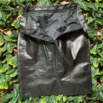 100% Genuine Leather Black Pencil Skirt Size 6 Photo 2