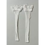 White Lace Fishnet Knee High Thigh High Socks Tights Stockings Hosiery Lingerie 🤍 Size none Photo 1