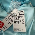 Aqua Blue Dress Size 2 Beaded Evening Party Cocktail Prom Bedazzled Rhinestoneā Photo 15