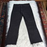 ZARA  Black High Rise Cropped Jeans Photo 4