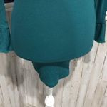 ASOS  Teal Ribbed Bell Sleeve Body con Mini Dress Photo 3