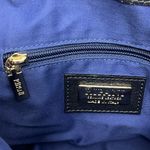 Ripani Italian Leather Handbag Purse Shoulder Bag Navy Blue white Nautical Photo 10