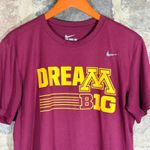 Nike Dri-Fit Women's Burgundy "Dream Big" College World Series 2019 Tee Shirt L Photo 7