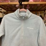 Columbia  Fleece Sweater Full Zip Size Youth 14/16 or Women’s XS Baby Blue Teal Photo 3