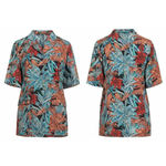 Salvatore Ferragamo Ferragamo Azure Womens Floral Printed Short Sleeve Mohair Blend Blazer 40 NWOT Photo 14