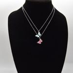 Y2K Butterly Necklaces Silver Photo 2