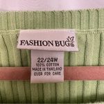 Fashion Bug  Sweater Round Neck Long Sleeve Pullover‎ Womens Size 22/24 Green Photo 4