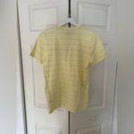 Everlane NWT  Shirt Yellow Striped Short Sleeve Organic Cotton Tee Size Large Photo 6