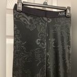 Nike  Pro Black Calligraphy Floral Leggings Photo 4