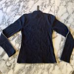 J.Crew NWT  Premium Rib Turtleneck Long Sleeve Top Whipstitch Trim Grey flaw Photo 2