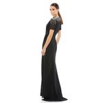 Mac Duggal 55704 Black Sequined Embellished Shoulder Evening Gown 16 NEW Photo 1