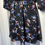 Lush Clothing Dark Floral Fairy Wrap Dress Sz S Black Short Feminine Church Grunge Y2K Office Photo 4