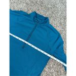 Stori Elevate Half Zip Cropped Jacket Ribbed Abyss Blue Gym Athleisure Size 8 M Photo 7