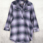 Wrangler  Womens Flannel Nightshirt M‎ Western Sleep Retro Rodeo Coastal Cowgirl Photo 0