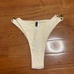 Pretty Little Thing NWT cream textured mini bikini bottoms size 10 Photo 1