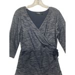 The Limited THE‎  Wrap Dress Womens M Dark Blue Grey V Neck Career Wear Photo 7