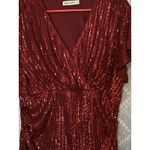 Grace Karin Sequin Top Womens XL Sparkle Ruffle Lined Christmas Holidays New Photo 1
