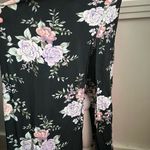 American Eagle  Outfitters • Black Floral Strapless Maxi Dress Photo 1