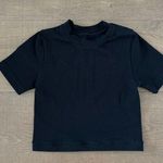 khy fitted short sleeve black tee shirt crop top Size XS Photo 1