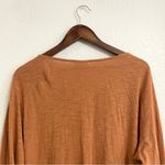 J.Jill  Womens Shirt Tunic Burnt Orange Embroidered Long Sleeve Size XL Tall Photo 3