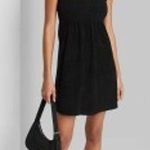 Wild Fable Women's Black Sleeveless Smocked Terry Dress - Size Small - NWT Photo 0