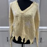 Blank Paige Yellow Star Pattern Sweater Photo 1