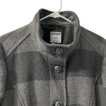 Old Navy  Gray Rugby Stripe Winter Coat Size L Photo 1