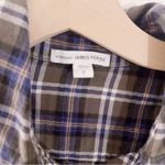 James Perse Standard  Flannel Plaid Button Up Shirt Photo 1
