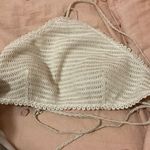 EXPRESS  Swim Crochet Knit Bikini Top size medium Photo 0