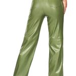 SheIn Super cute green faux leather pants, high waist, 2 front pockets, 2 back pockets Photo 1