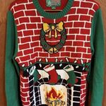 Ugly Christmas Sweater Ugly‎ Christmas Sweater Fireplace Design Size S Photo 0