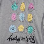 Rick and Morty  crew neck round hem t-shirt Photo 2